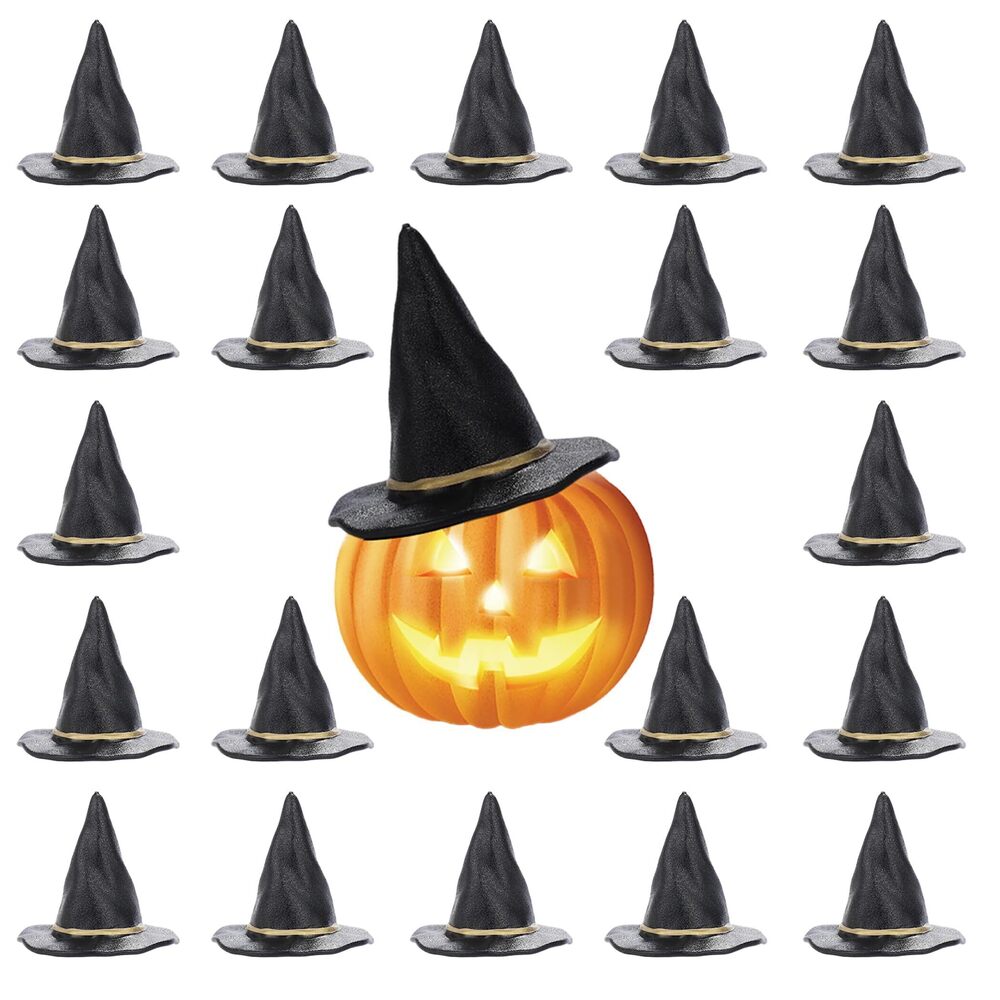9815 24 witch hat set mini Halloween decorations for Halloween parties